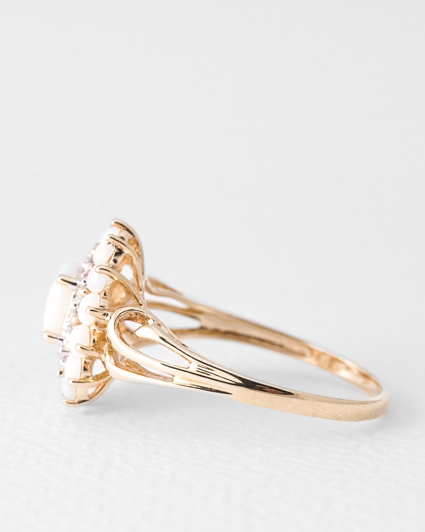 Sael | Vintage Opaal & Diamant Ring