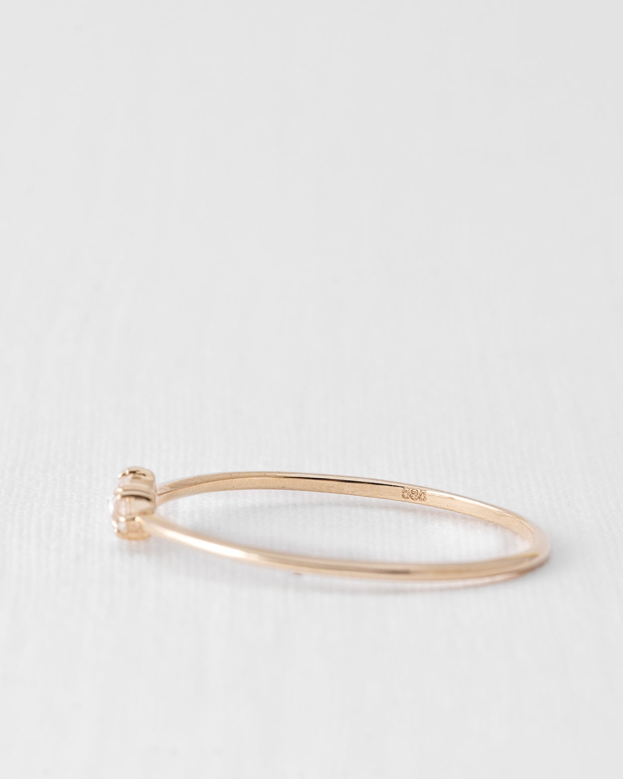 Naeva | 14K Witte Saffier Toi-et-moi Ring