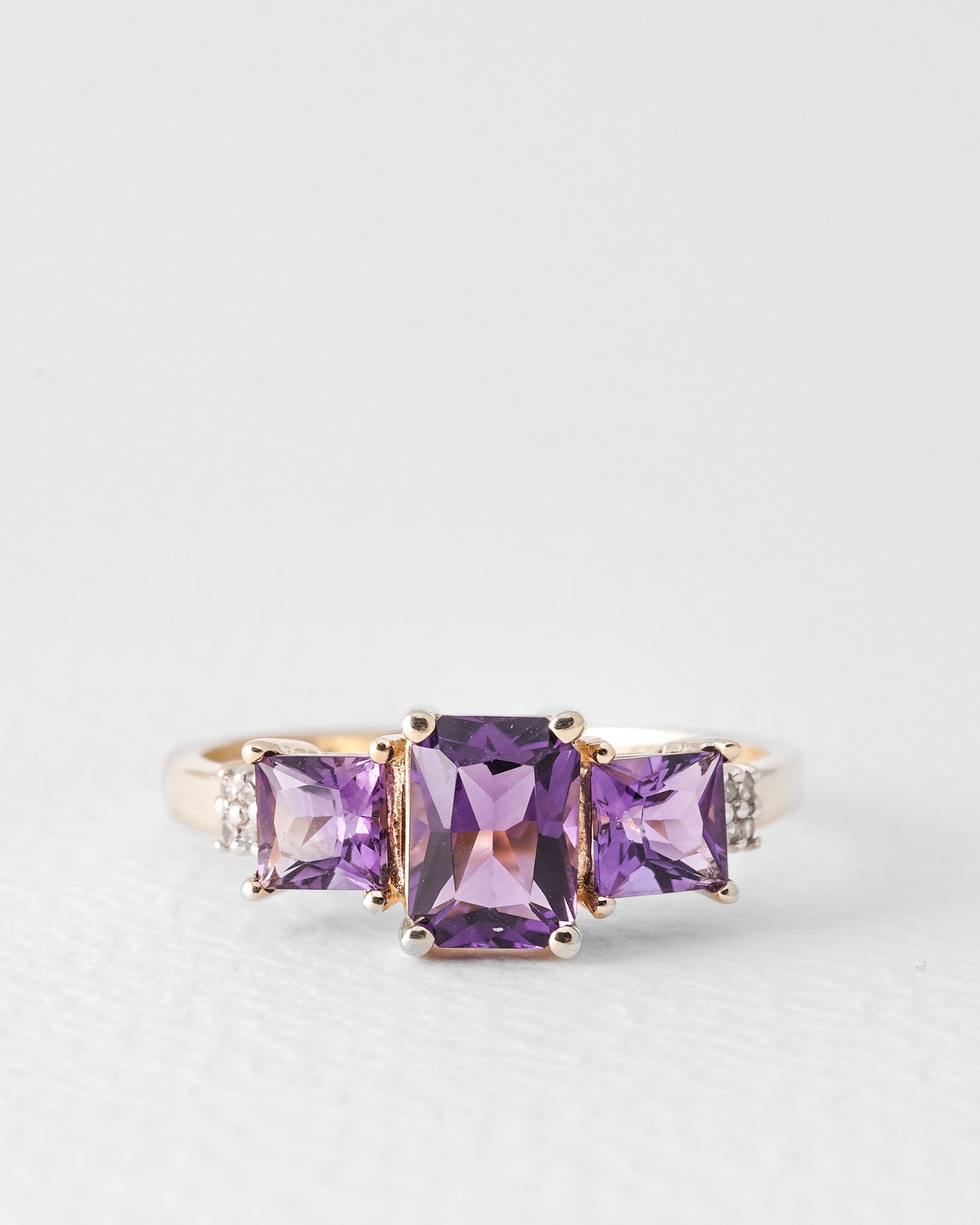Feya | Vintage Amethist & Diamant Ring