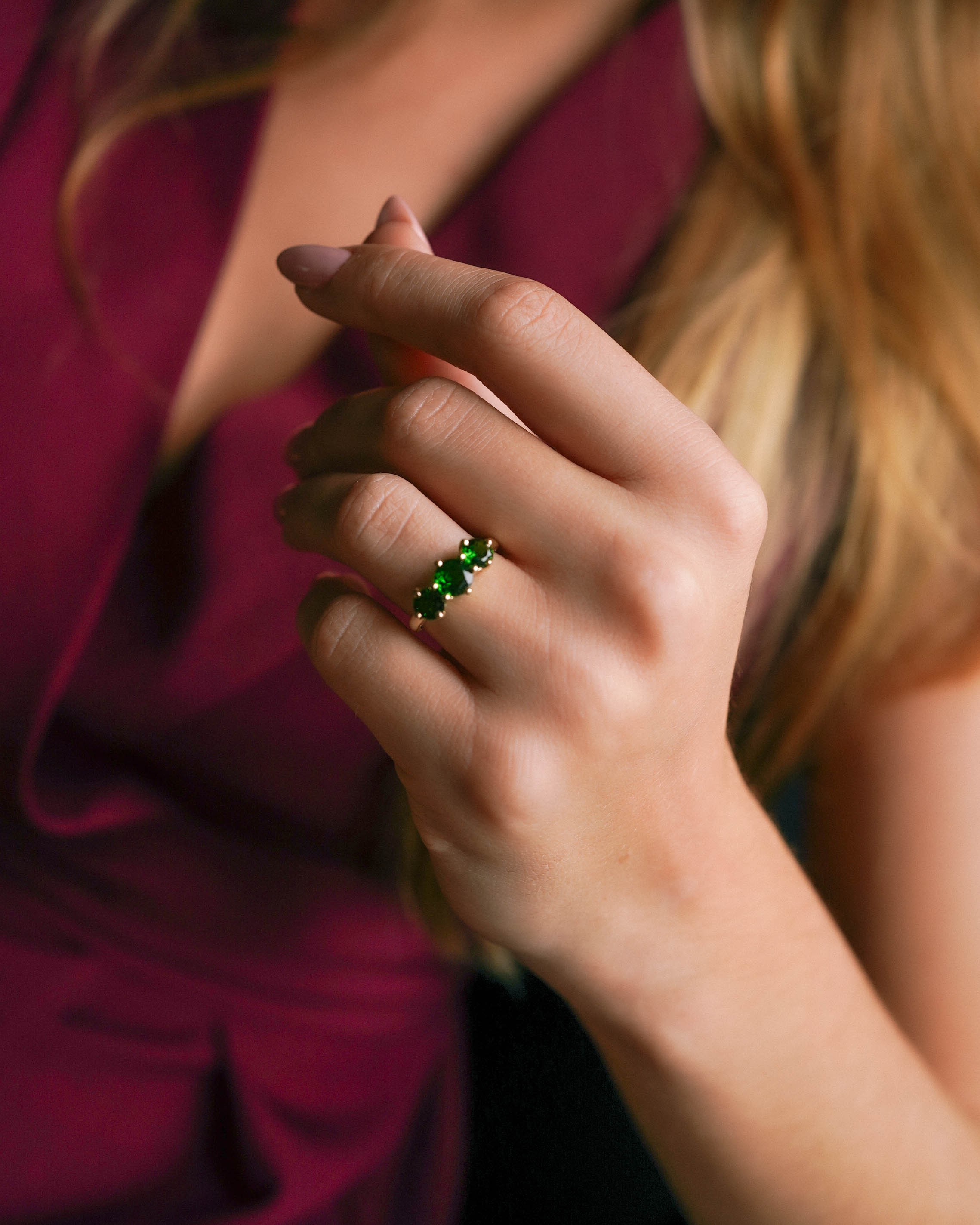 Paloma | Vintage Diopsiet Driesteen Ring