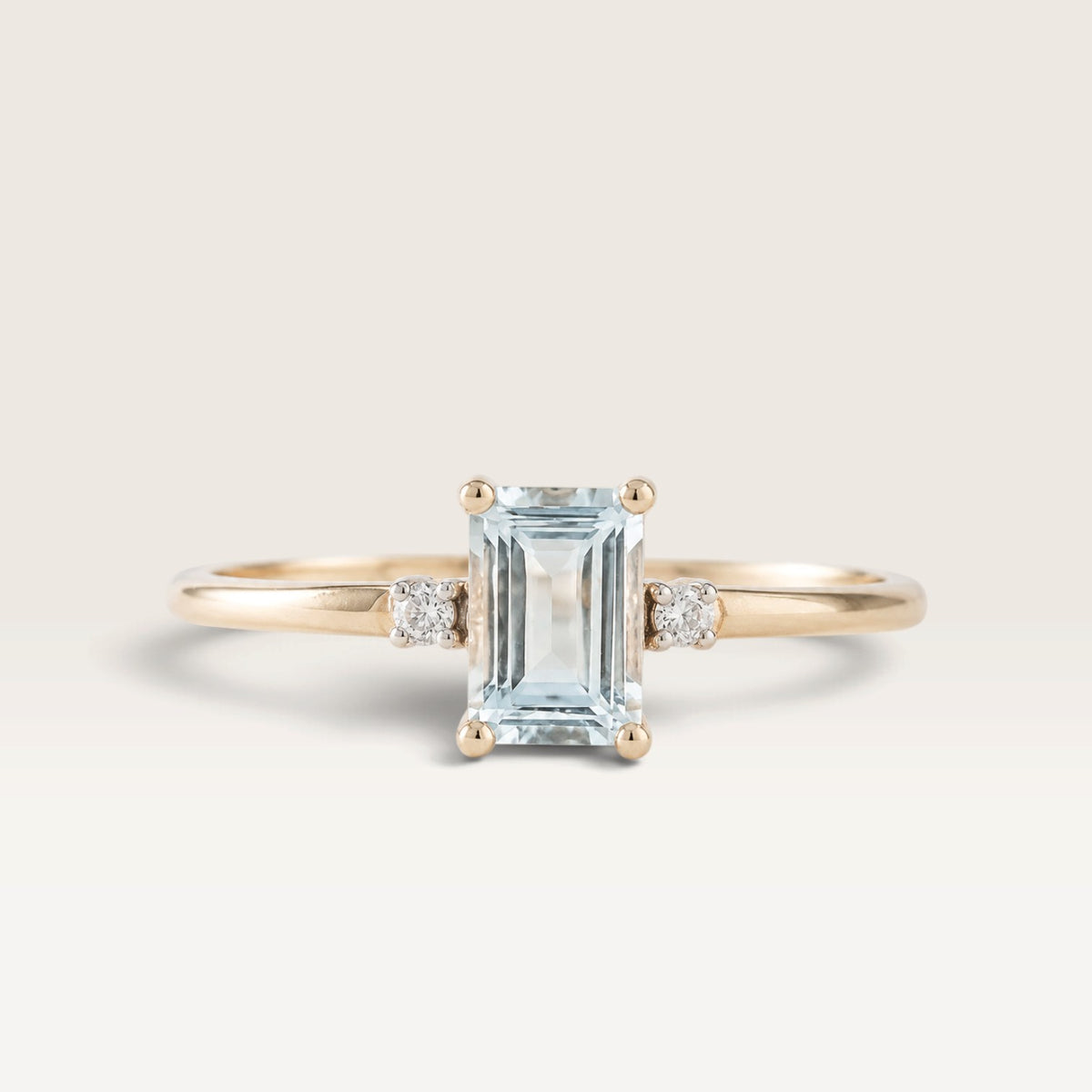 Odette | Aquamarijn & Diamant Ring