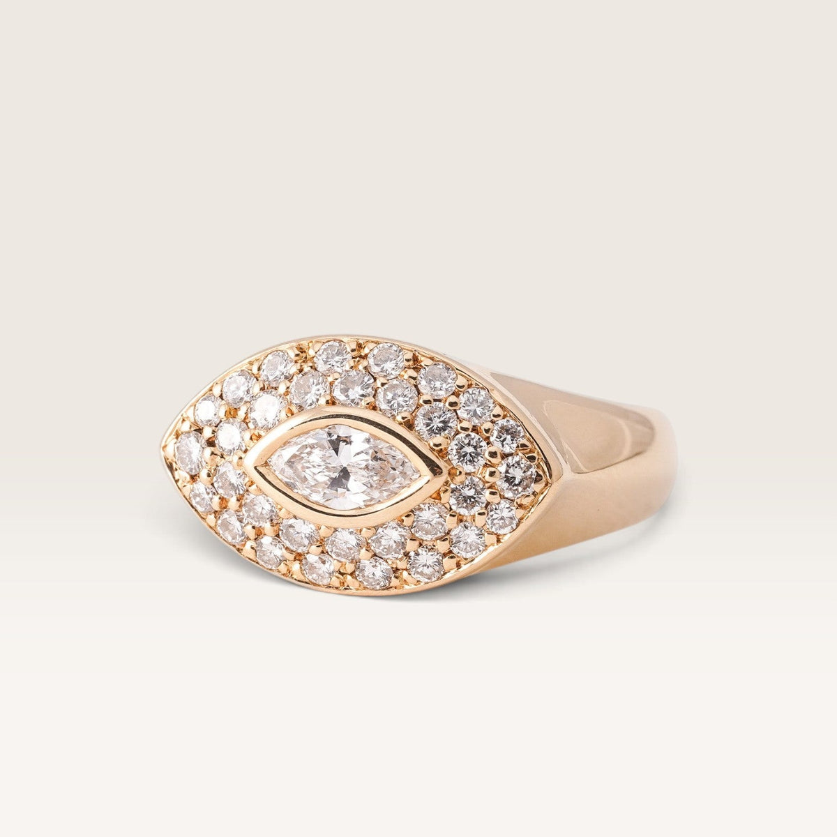 Eleonora | 18K Diamant Oog Ring - Menina Amsterdam