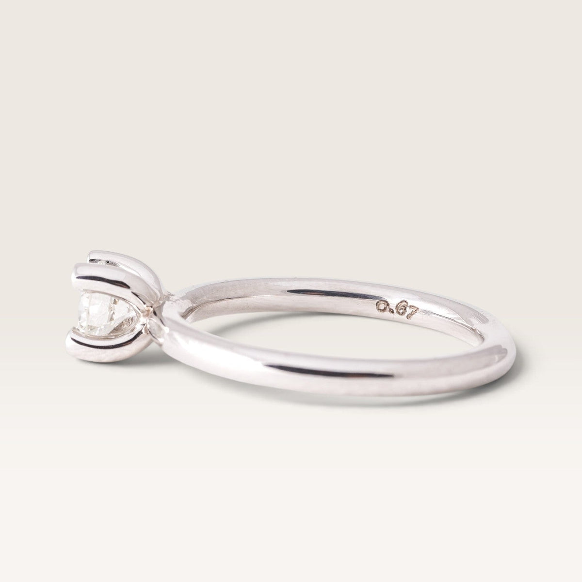 Elvira | 14K Diamant Solitair Ring - Menina Amsterdam