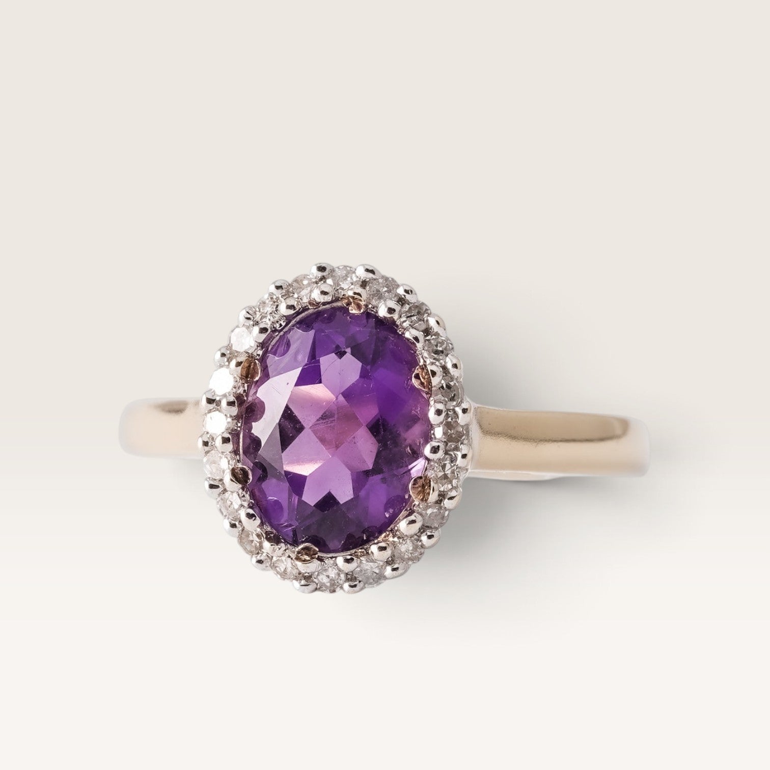 Florence | Vintage Amethist & Diamant Ring