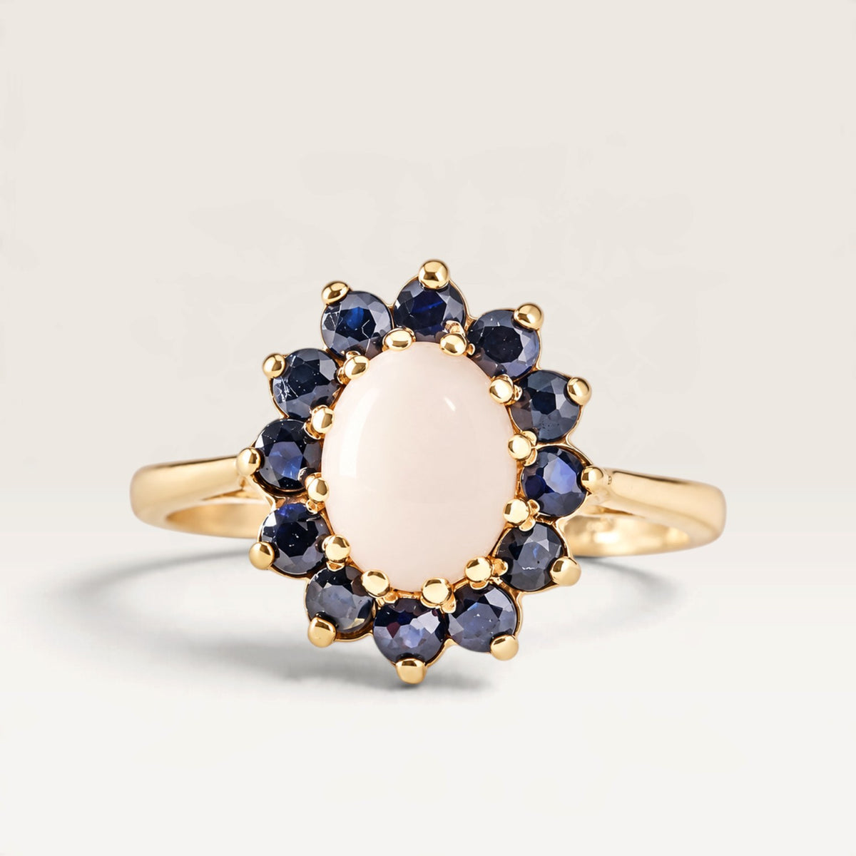 Katherina | Vintage Opaal en Saffier - Menina Amsterdam