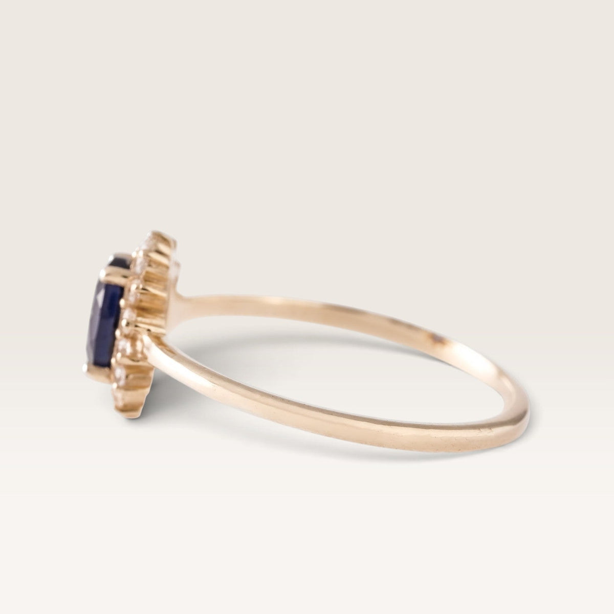 Livia | Saffier & Diamant Cluster Ring - Menina Amsterdam