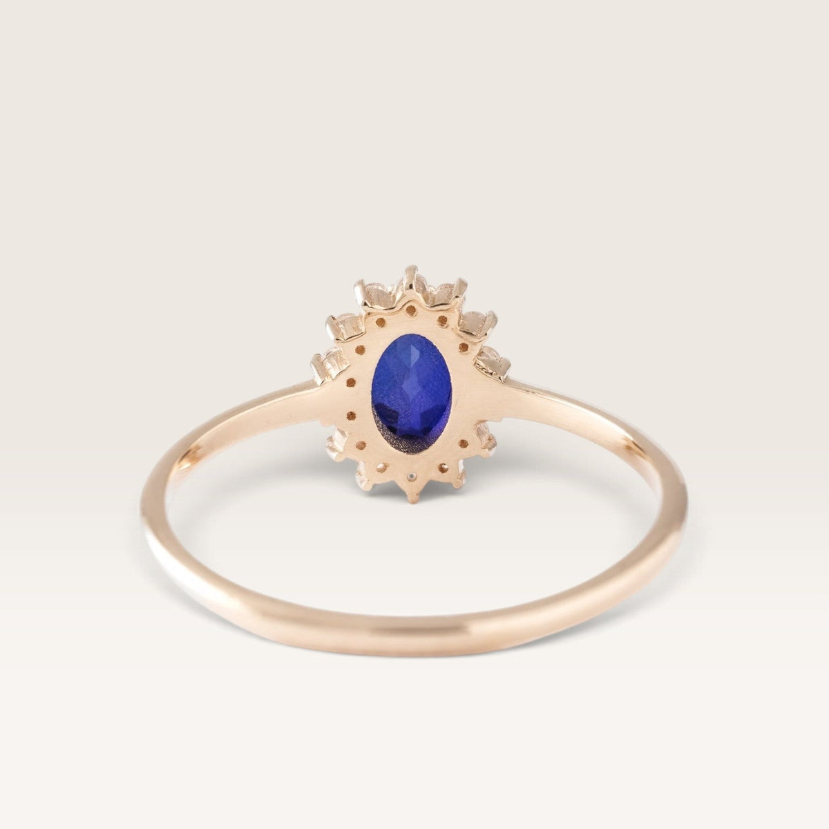 Livia | Saffier & Diamant Cluster Ring - Menina Amsterdam