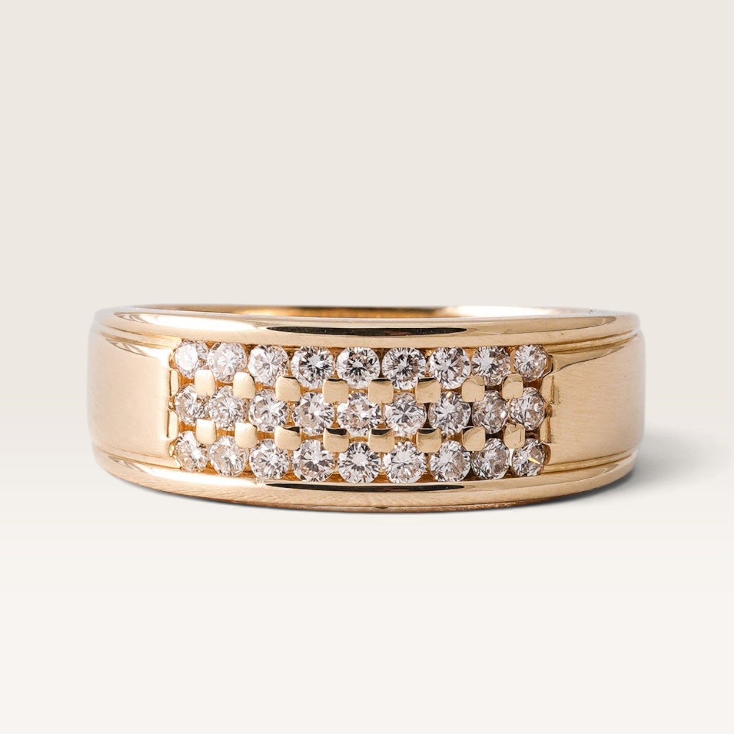 Lysa | 14K Diamond Band Ring - Menina Amsterdam