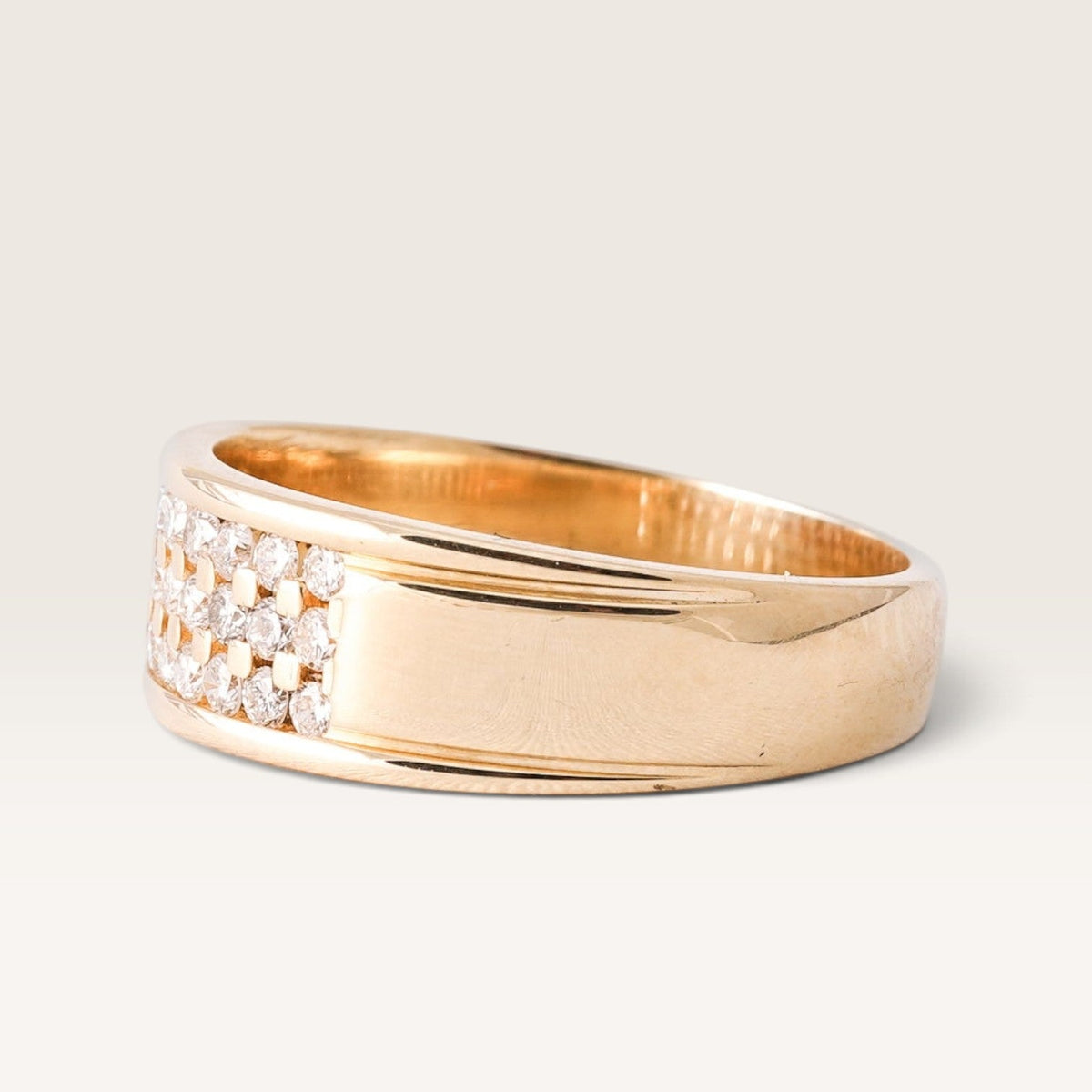 Lysa | 14K Diamond Band Ring - Menina Amsterdam