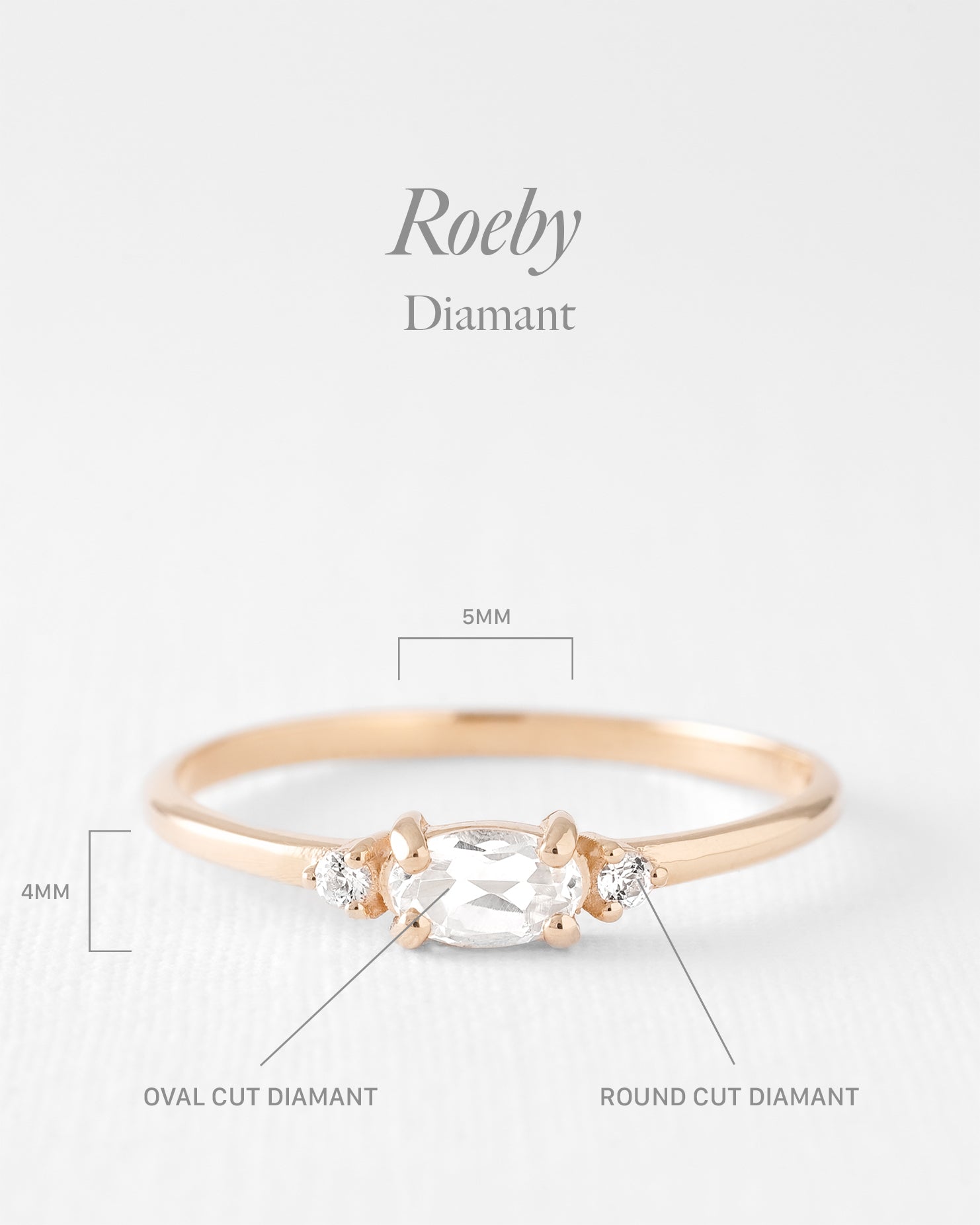 Roeby | Diamant Ring - Menina Amsterdam