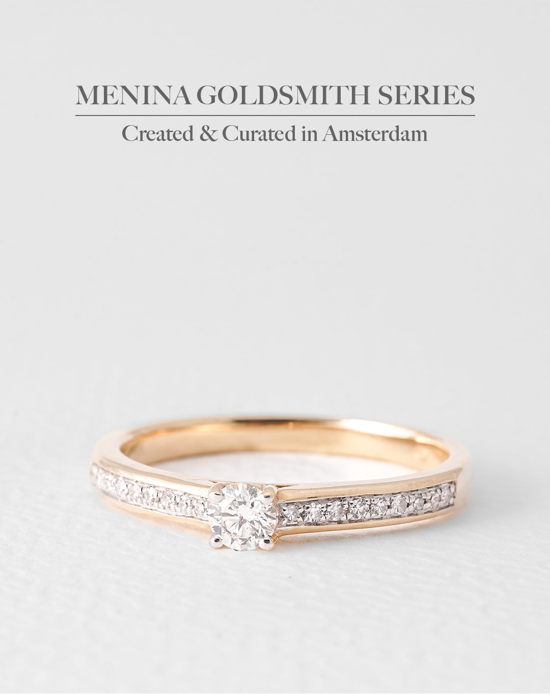 Agnes | 14K Geel Goud Briljant (0.3ct) Ring