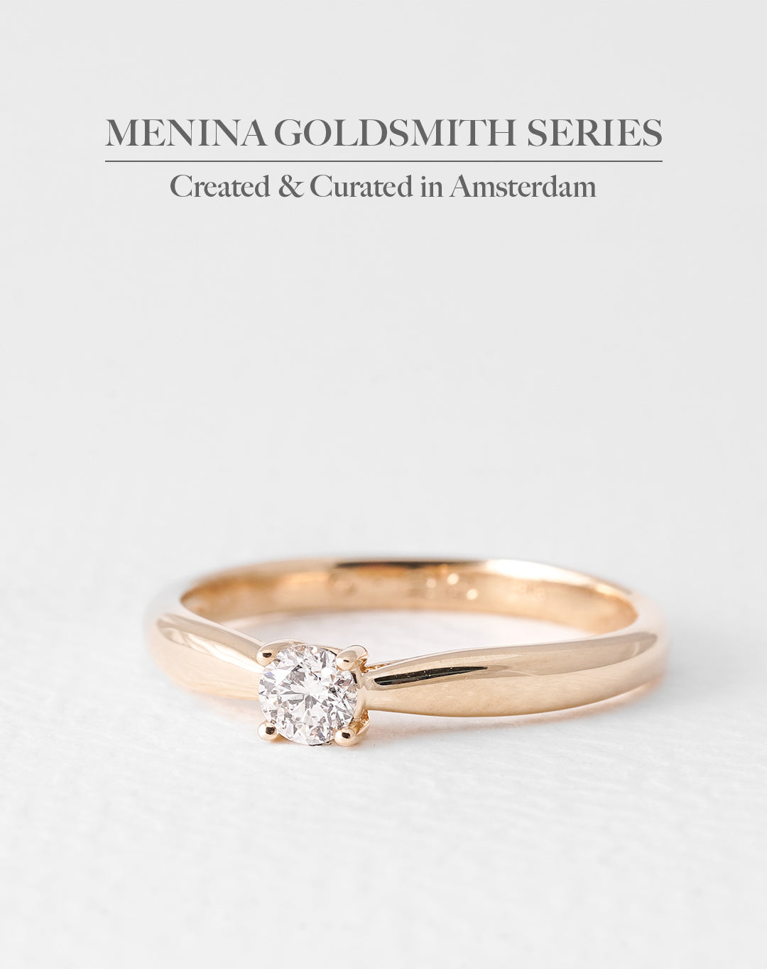 Isabelle | 14K Geel Goud Briljant (0.2ct) Ring