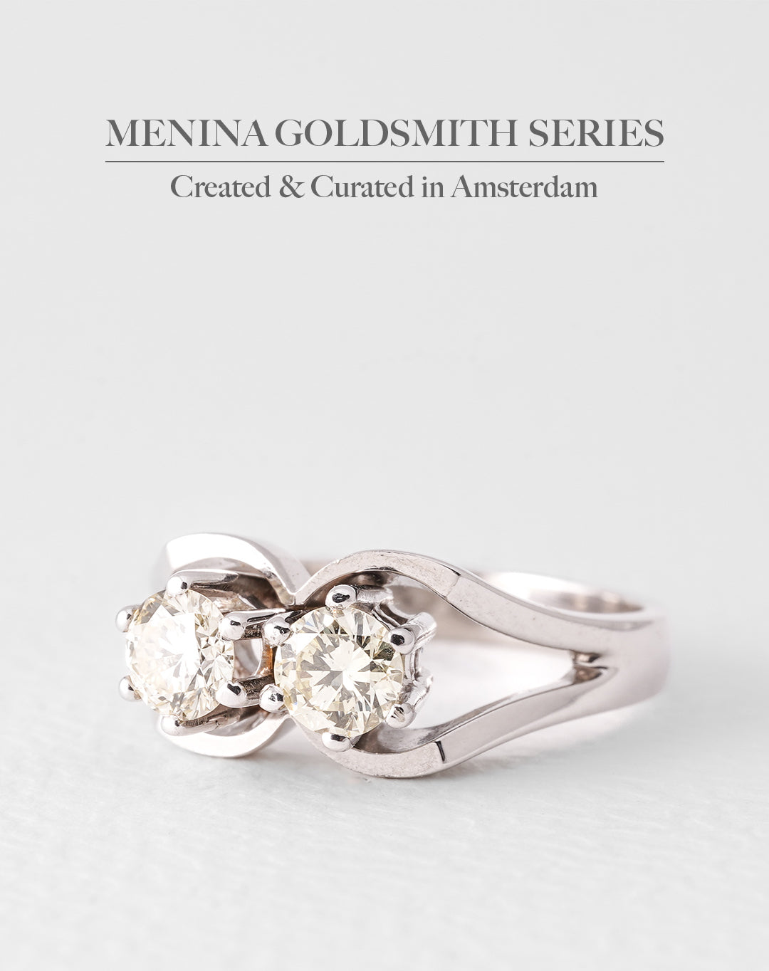 Maribel | 14K Wit Goud Briljant (0.2ct) Dress Ring