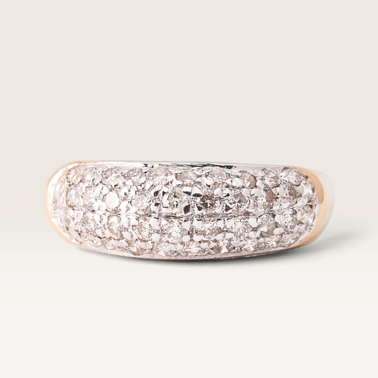 Mirelle | 14K Diamond Pavé Ring - Menina Amsterdam