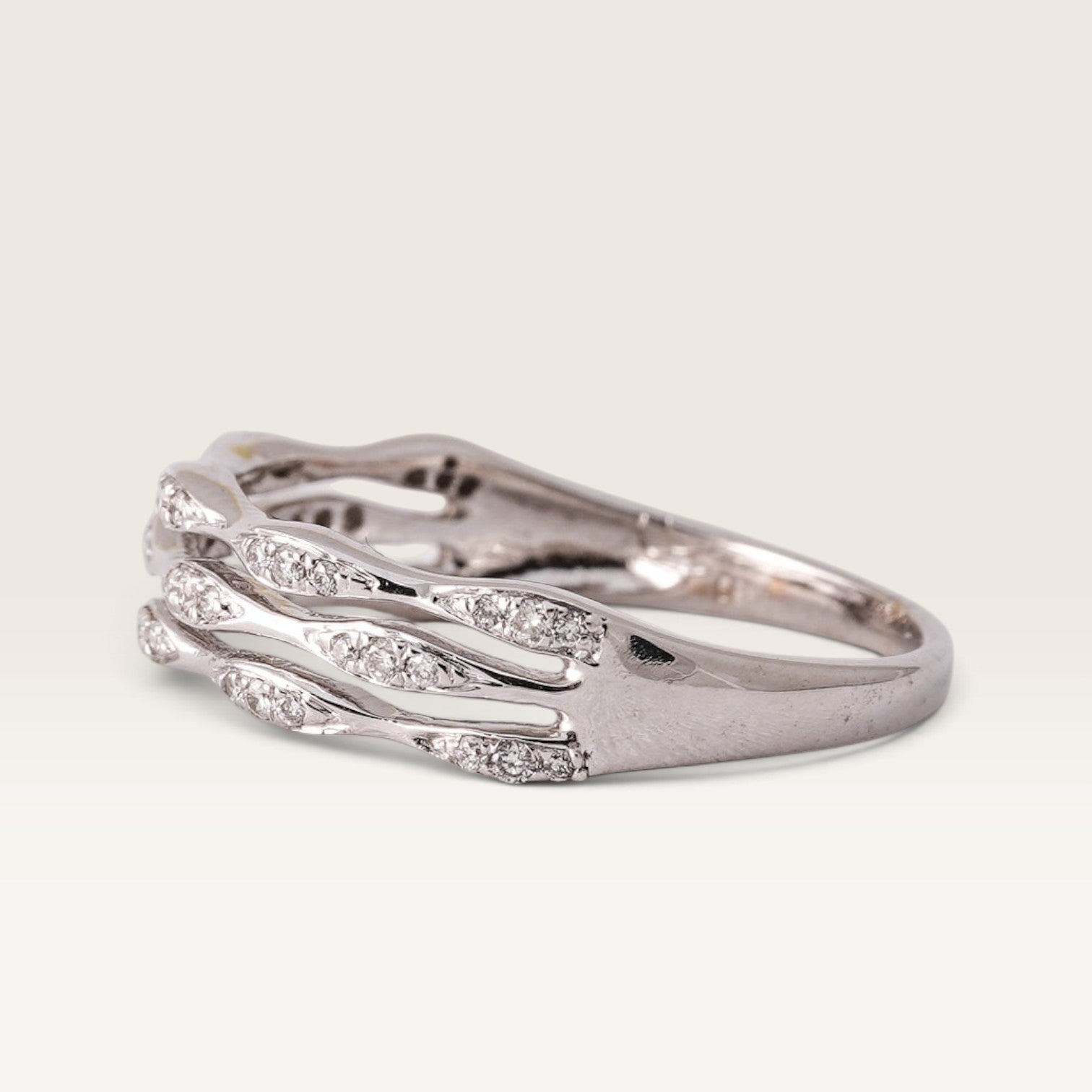 Nira | 14K Diamant Band Ring - Menina Amsterdam