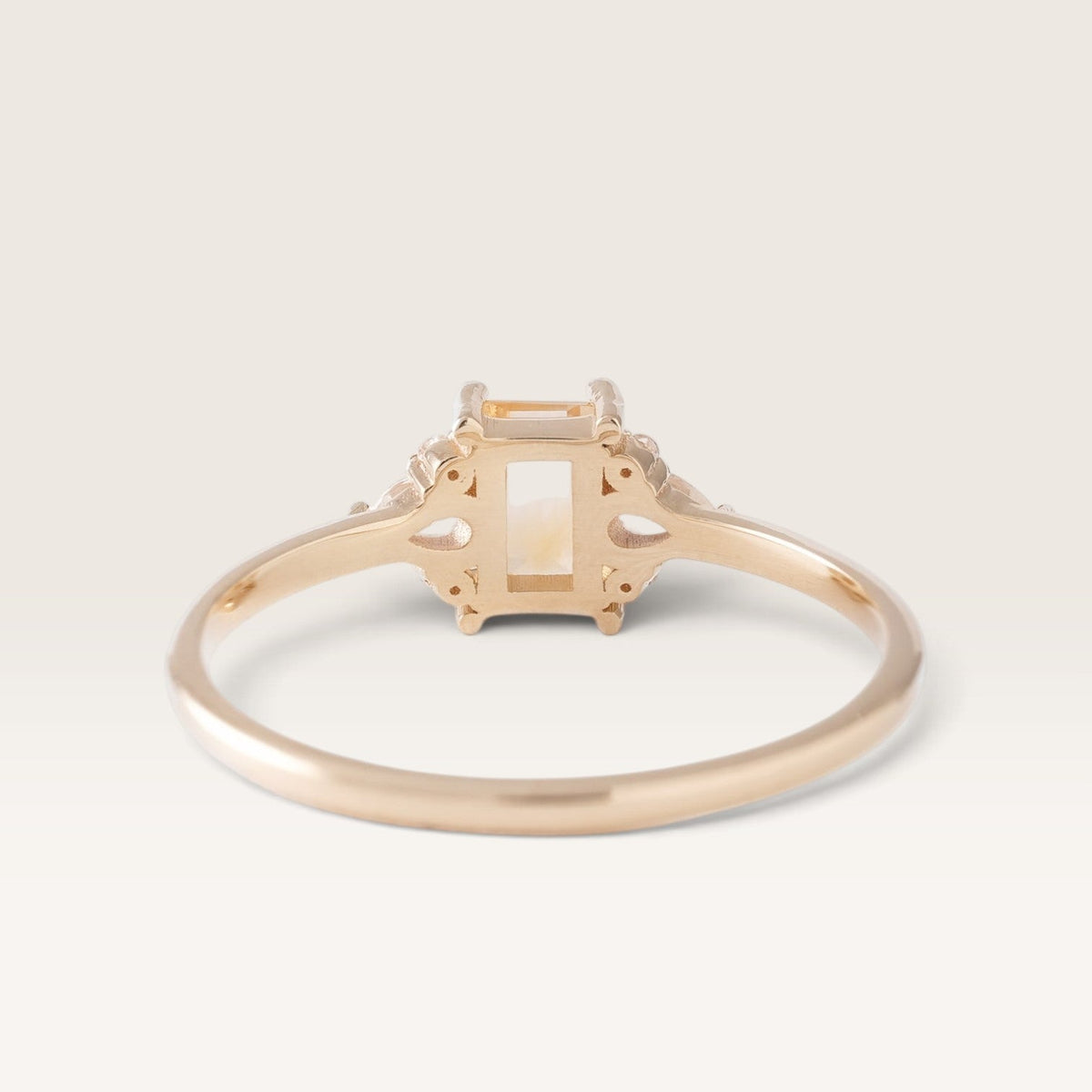 Noa | Citrien & Diamant Ring - Menina Amsterdam