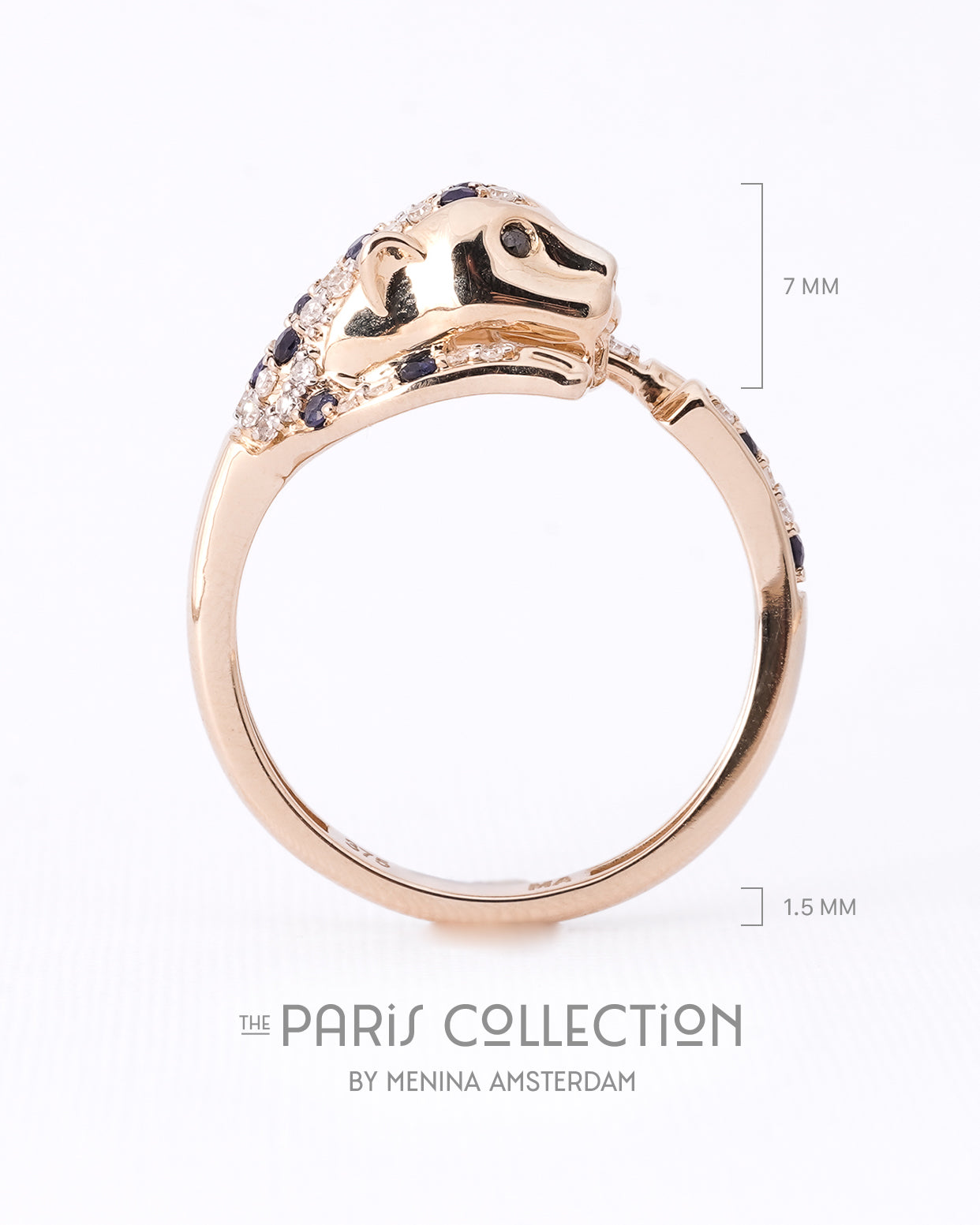 Chloé | 9K & 14K Saffier & Diamant Panter