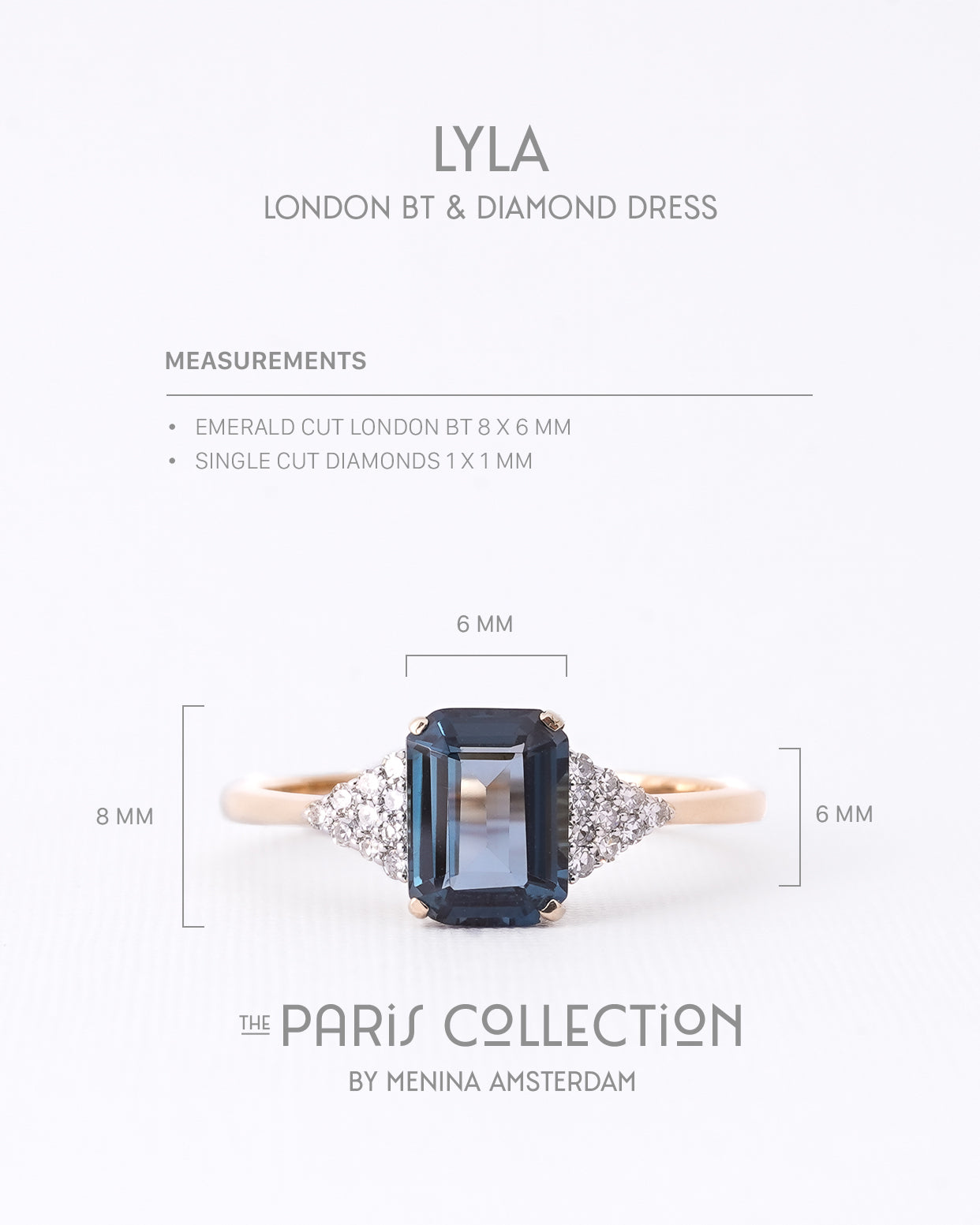 Lyla | 9K & 14K Londen BT & Diamant Dress