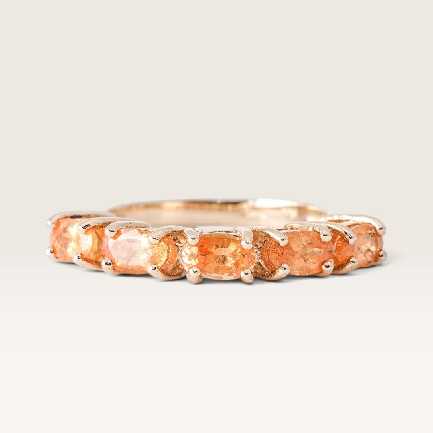 Oralyne | Vintage Oranje Saffier Dress Ring - Menina Amsterdam
