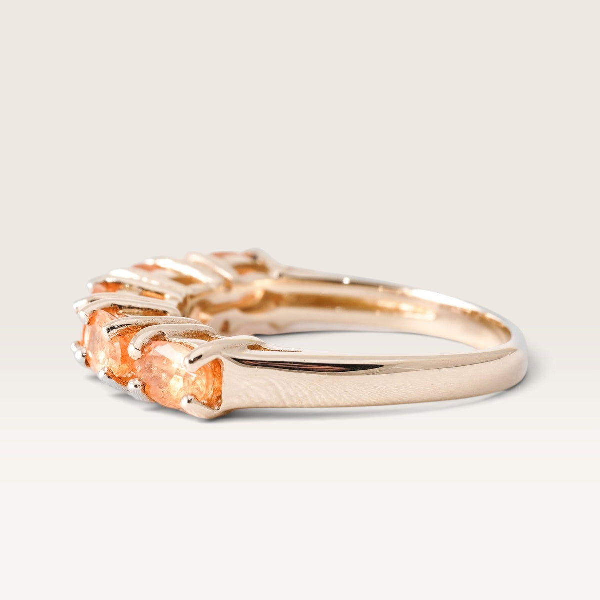 Oralyne | Vintage Oranje Saffier Dress Ring - Menina Amsterdam