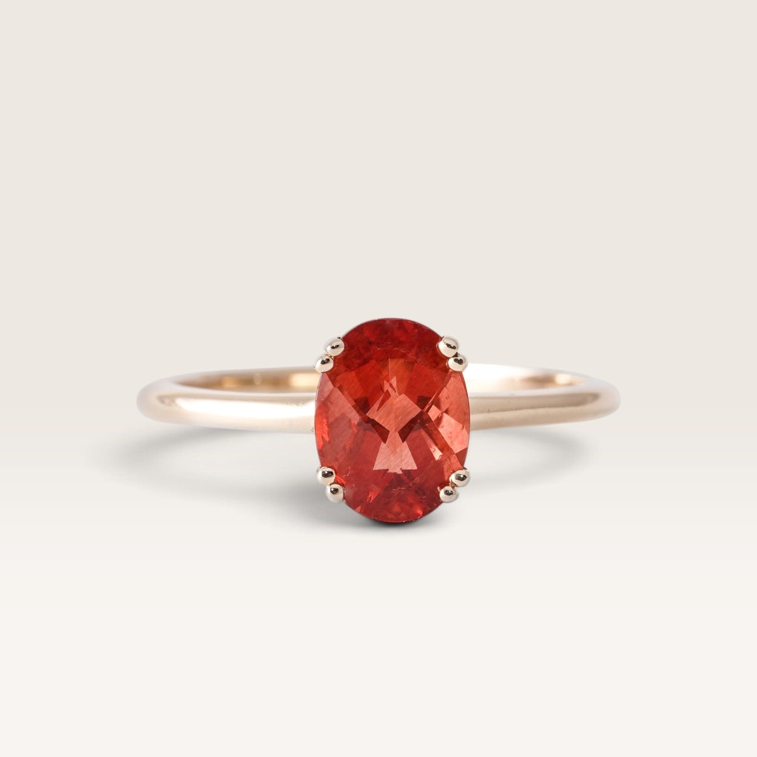 Reva | Vintage Toermalijn Solitaire Ring - Menina Amsterdam