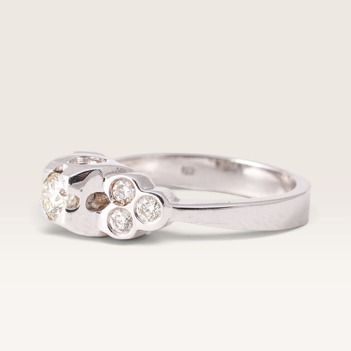Roos | 14K Diamant Cluster Ring - Menina Amsterdam