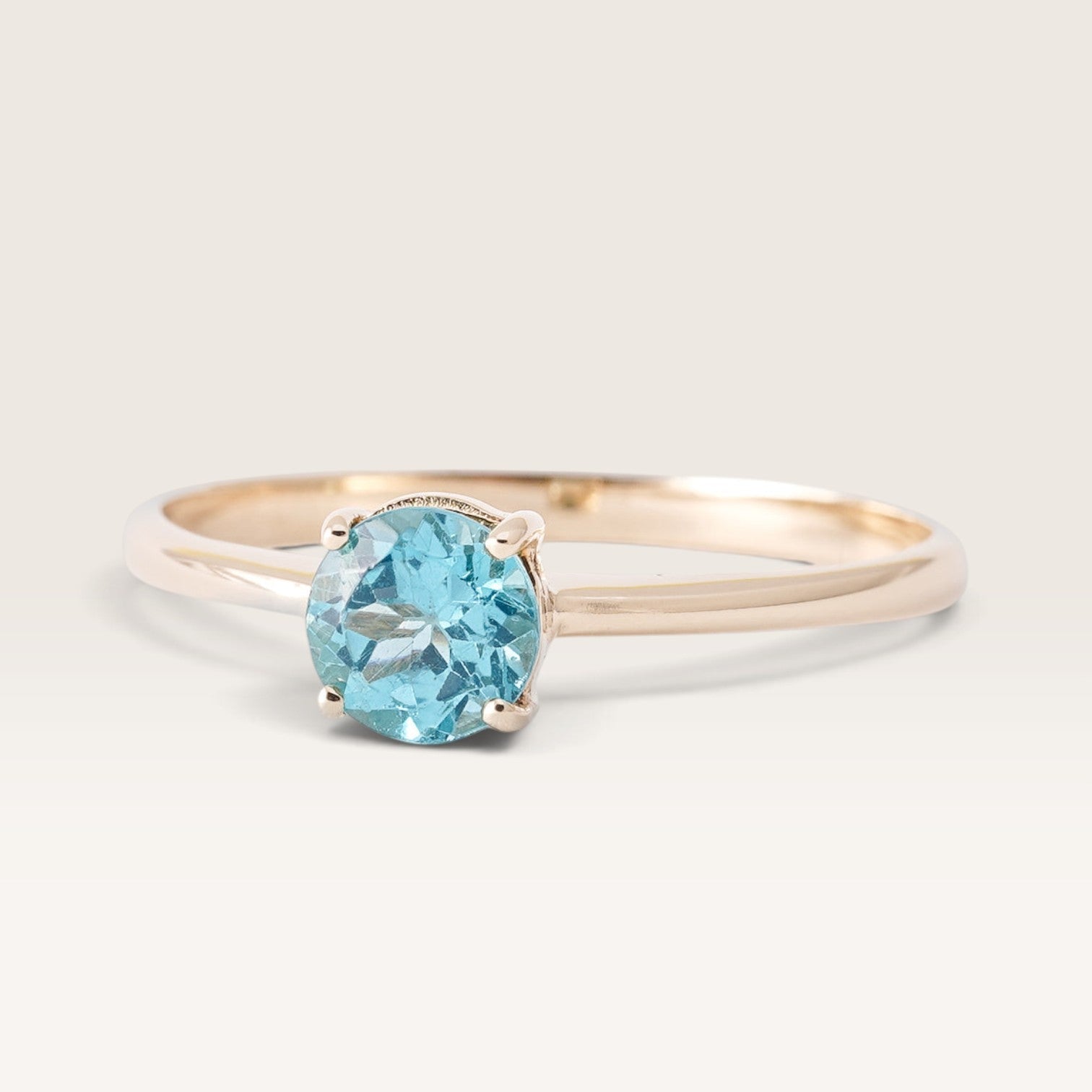 Saya | Vintage blauwe Topaas Dress Ring - Menina Amsterdam