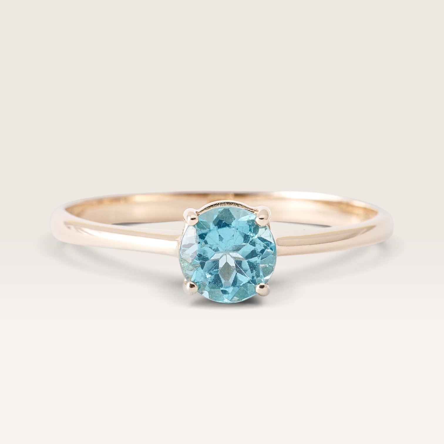 Saya | Vintage blauwe Topaas Dress Ring - Menina Amsterdam