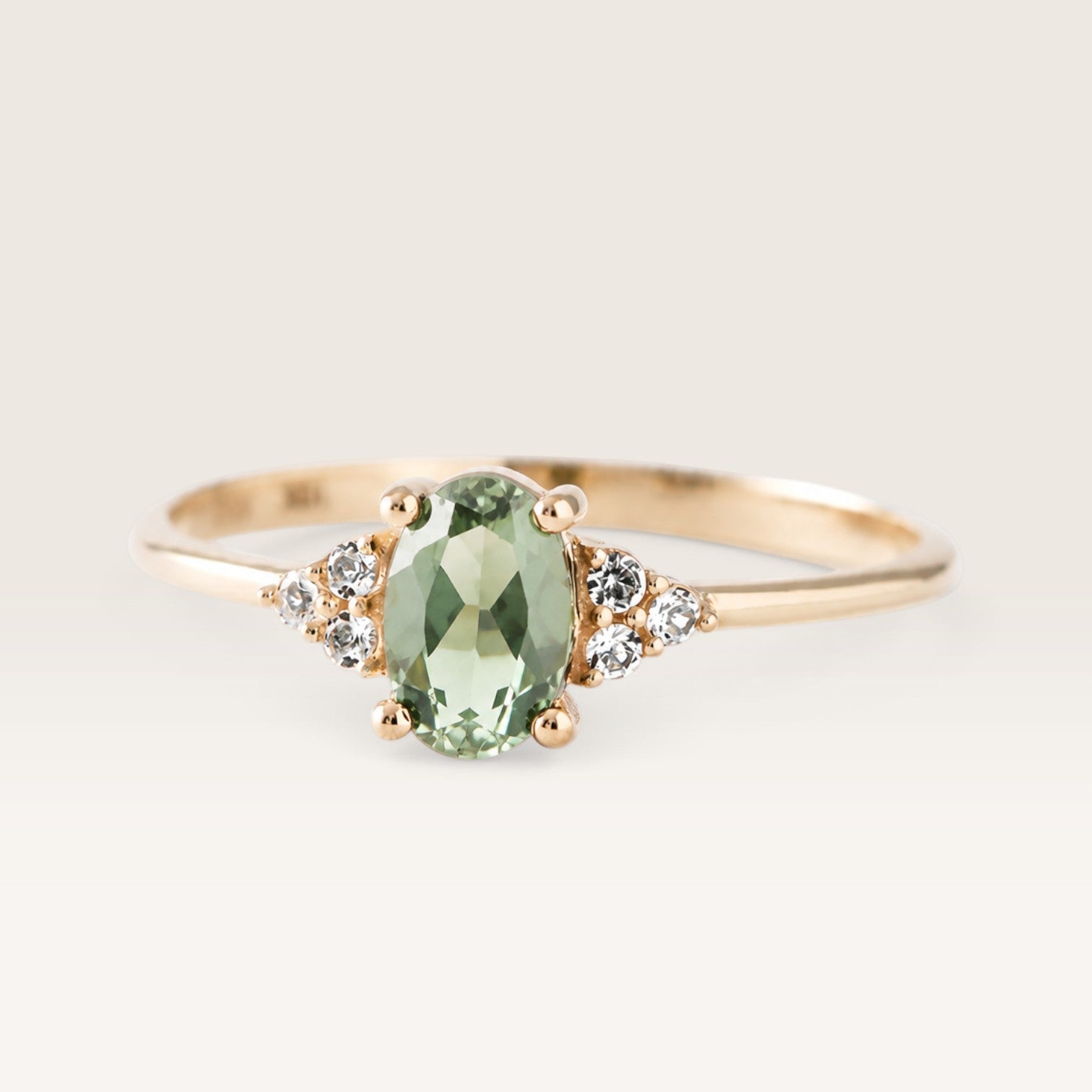 Valerie | Groene Toermalijn & Diamant Ring