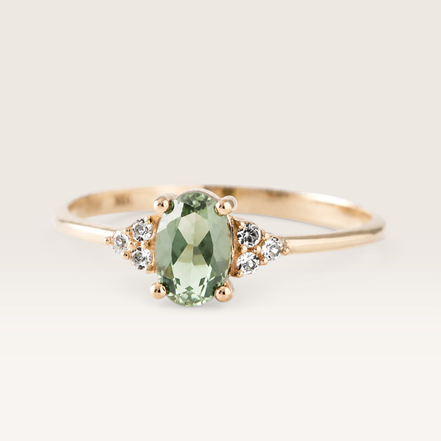 Valerie | Groene Toermalijn & Diamant Ring