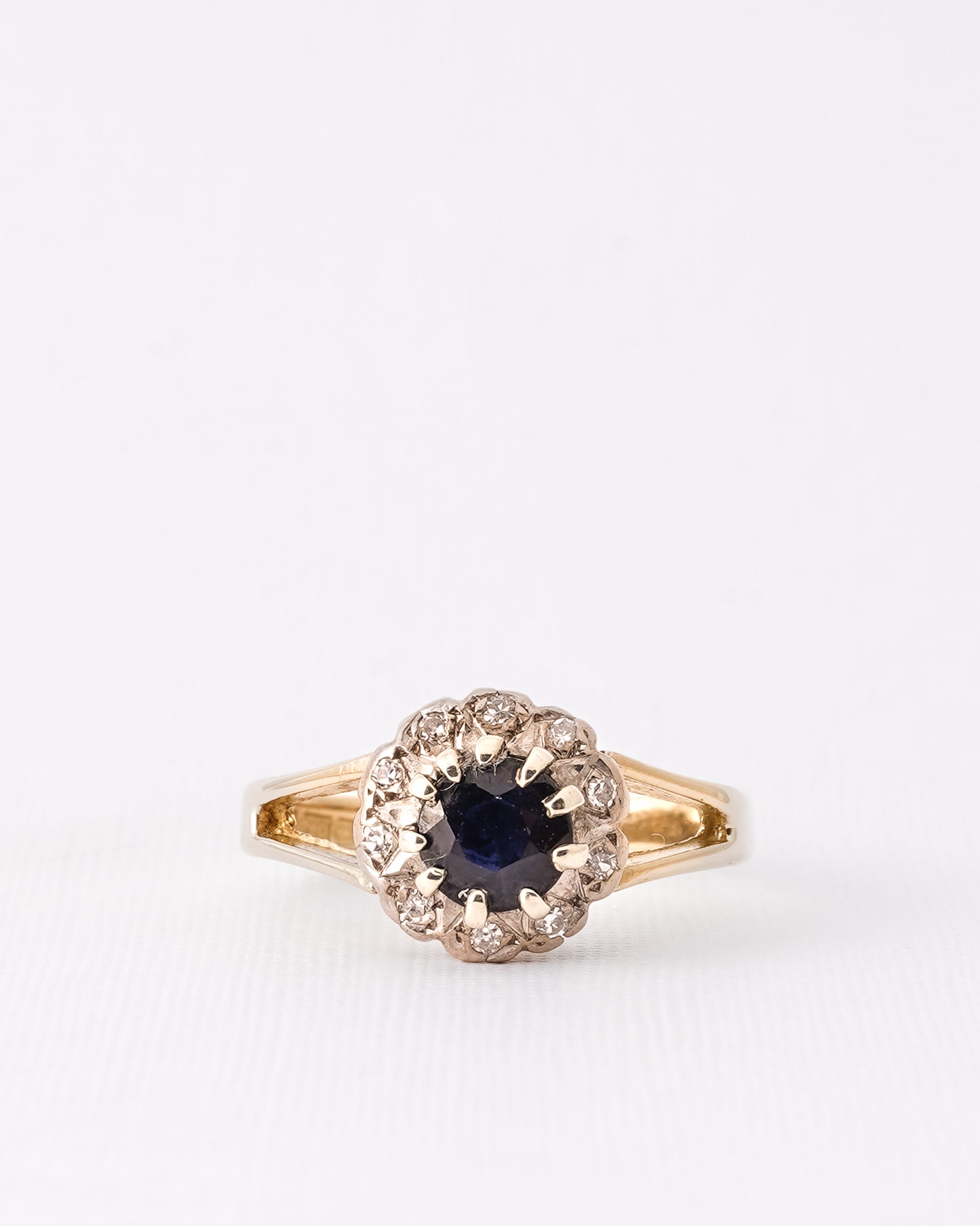 Donna | 18K Vintage Diamant & Saffier Detail