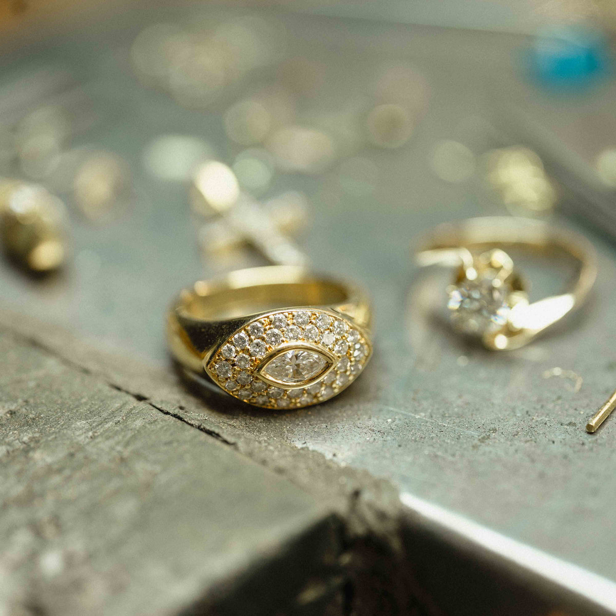 Eleonora | 18K Diamant Oog Ring - Menina Amsterdam