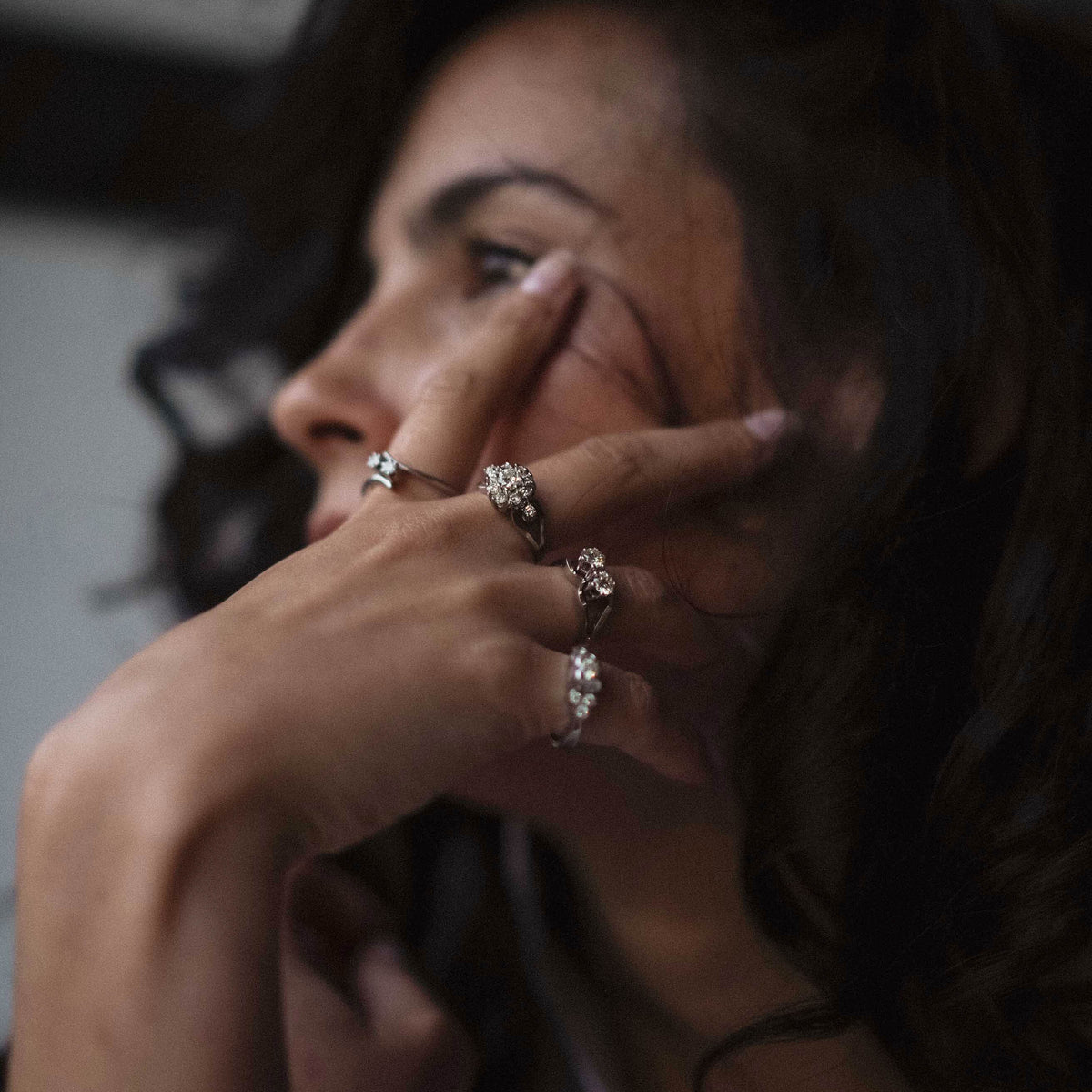 Elien | 14K Diamant Cluster Ring - Menina Amsterdam
