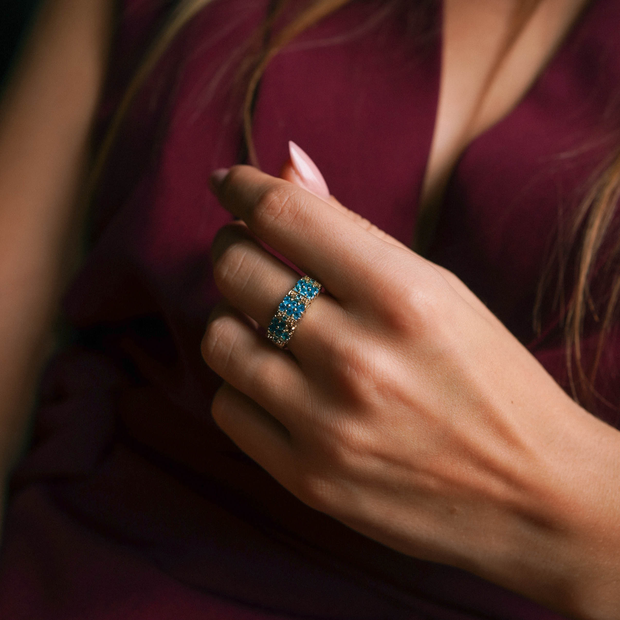 Fiorella | Vintage Apatiet Eternity Ring - Menina Amsterdam