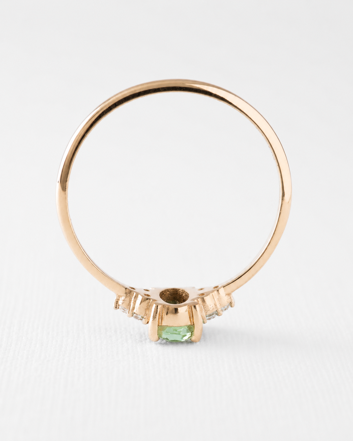 Valerie | Groene Toermalijn & Diamant Ring - Menina Amsterdam