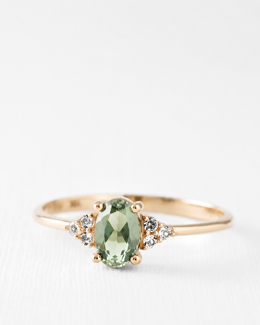 Valerie | Groene Toermalijn & Diamant Ring