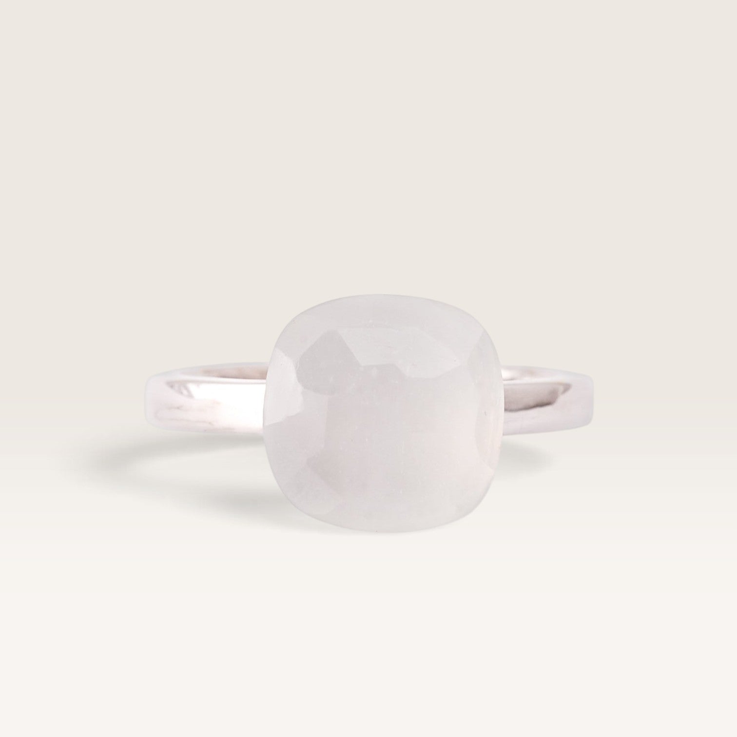 Liora | 14K Maansteen Solitaire Ring - Menina Amsterdam