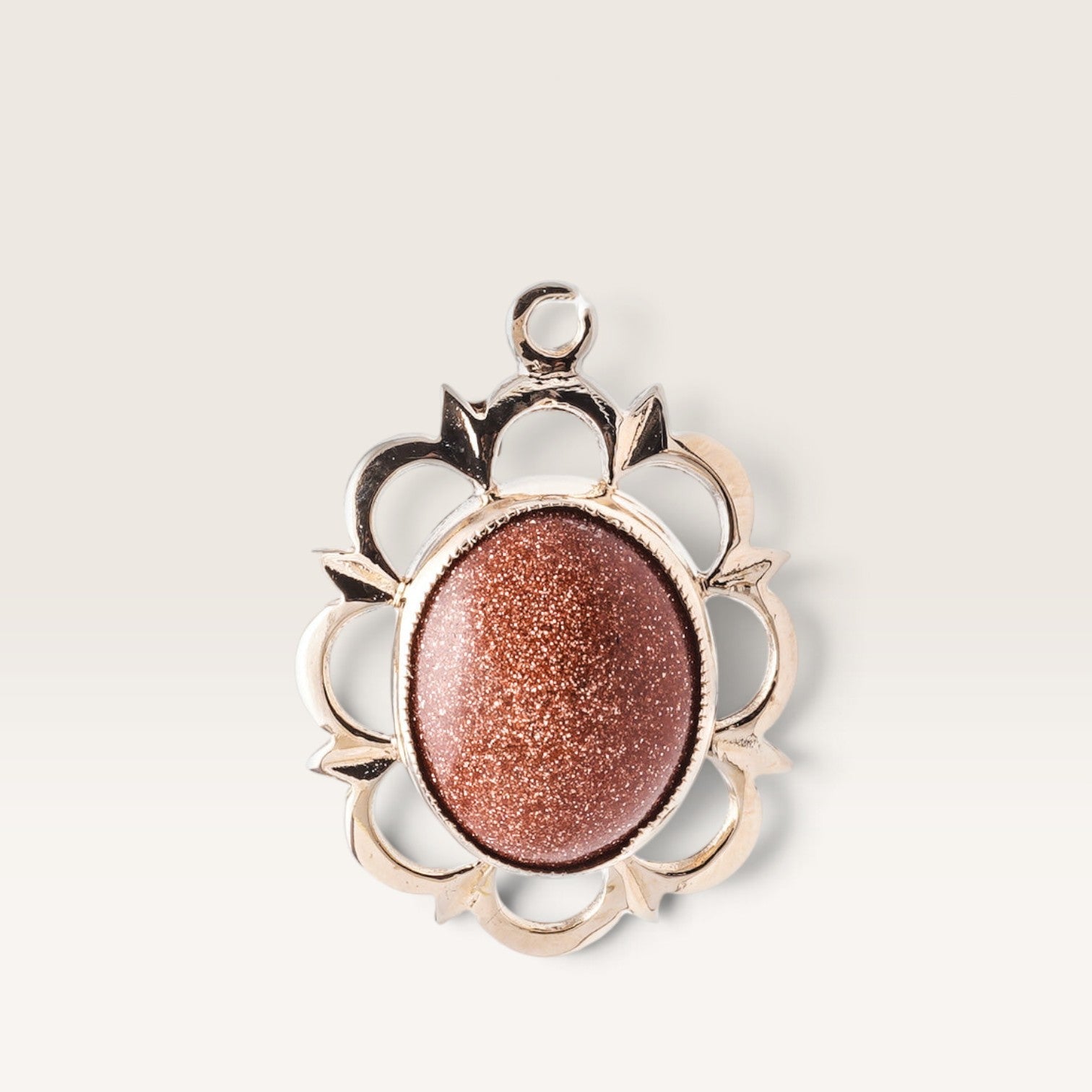 Lorayne | Vintage Goudsteen Hanger - Menina Amsterdam