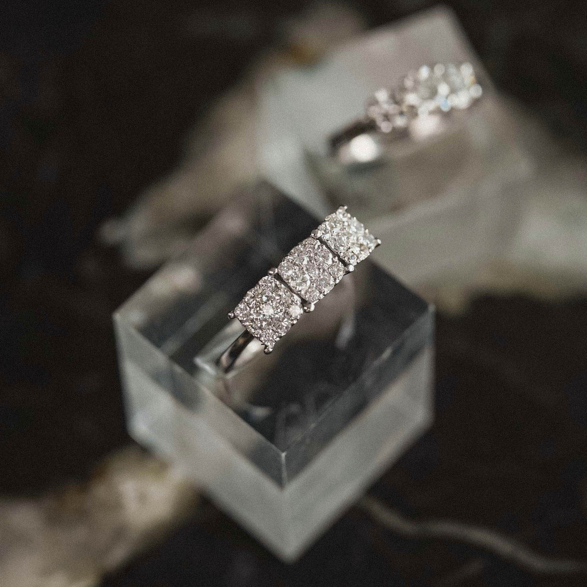 Lydiana | 18K Diamant Driesteen Ring - Menina Amsterdam