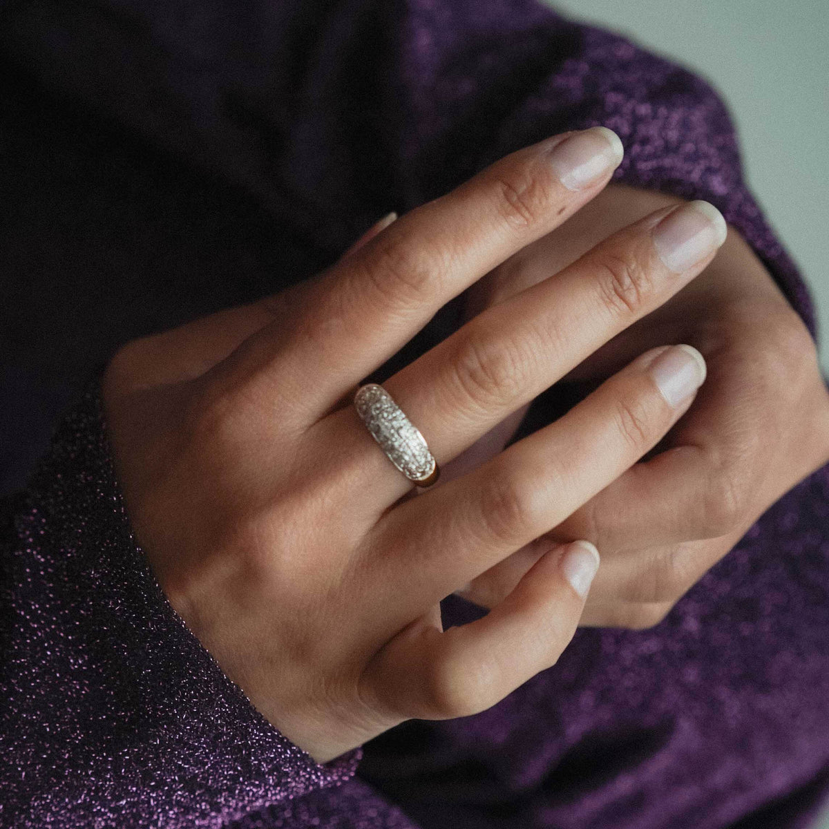 Mirelle | 14K Diamant Pave Ring - Menina Amsterdam