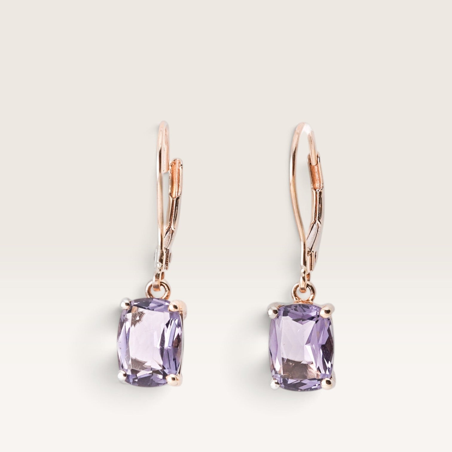Nourelle | Vintage Blueberry Kwarts Oorbellen - Menina Amsterdam