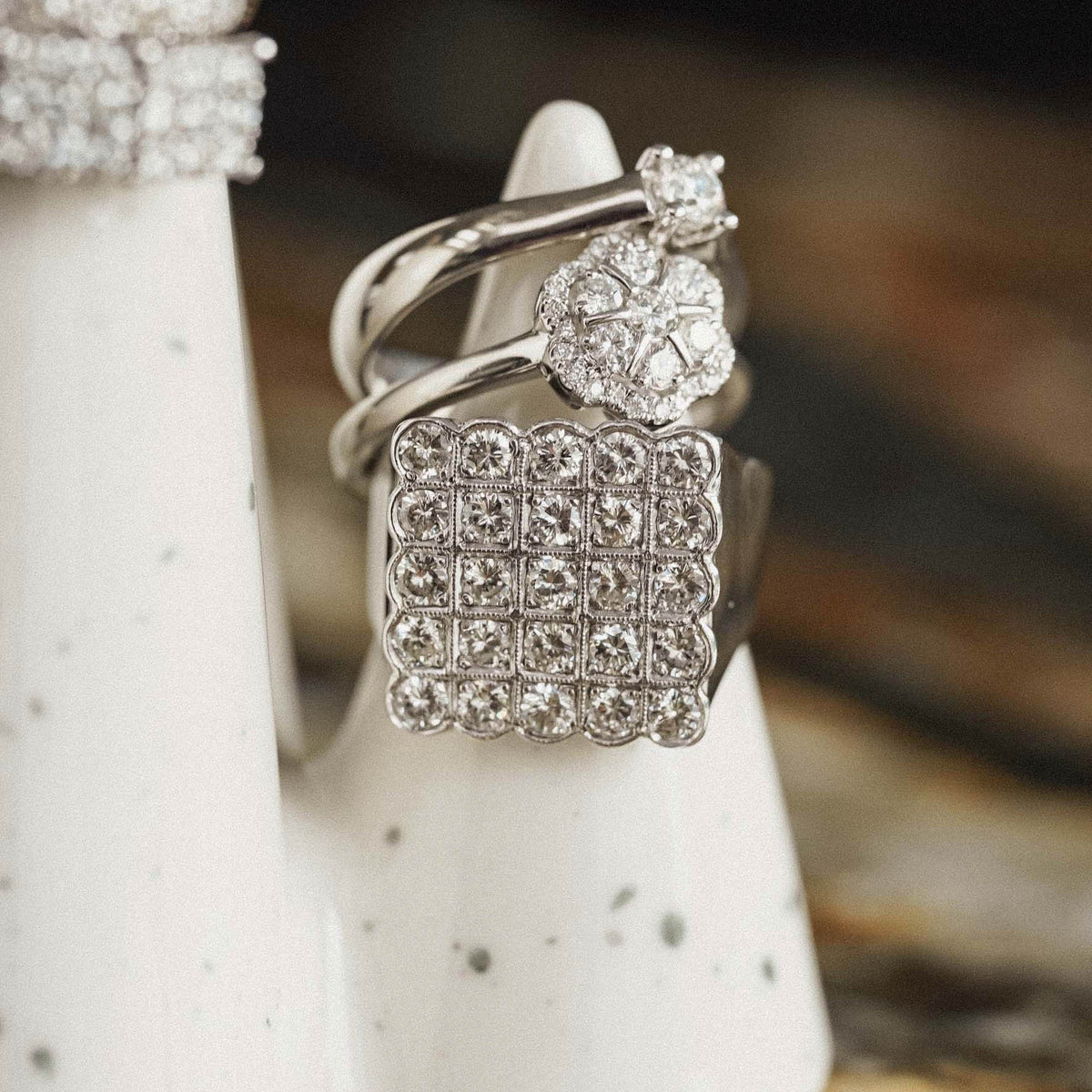Talissa | 14K Diamant Pave Ring - Menina Amsterdam
