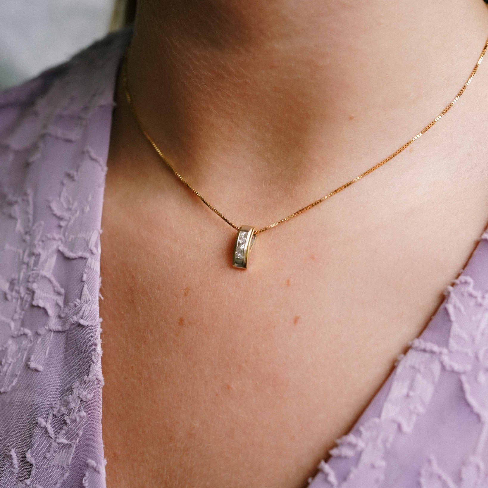 Tami | 14K Diamant Hanger - Menina Amsterdam