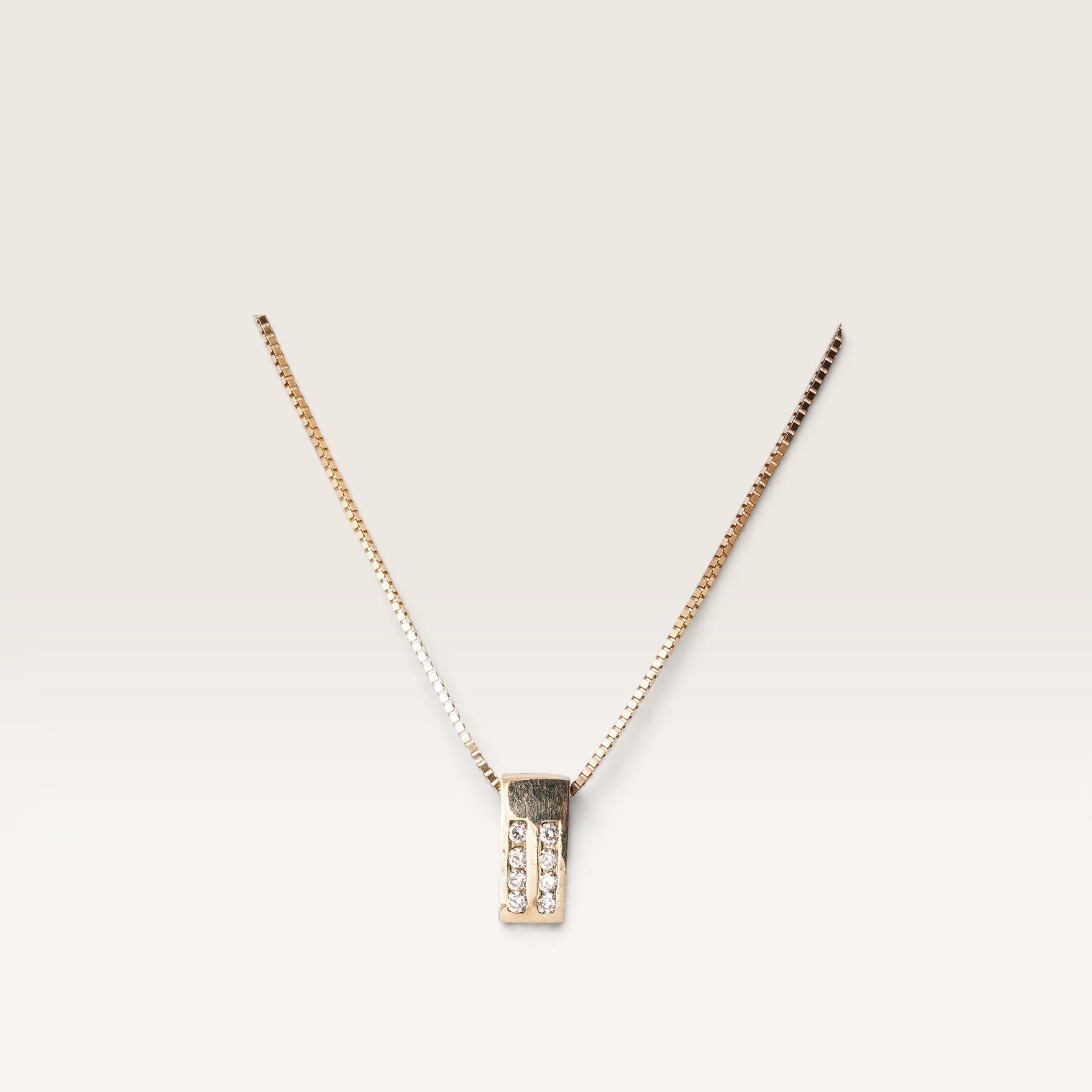 Tessa | 14K Diamant Hanger - Menina Amsterdam