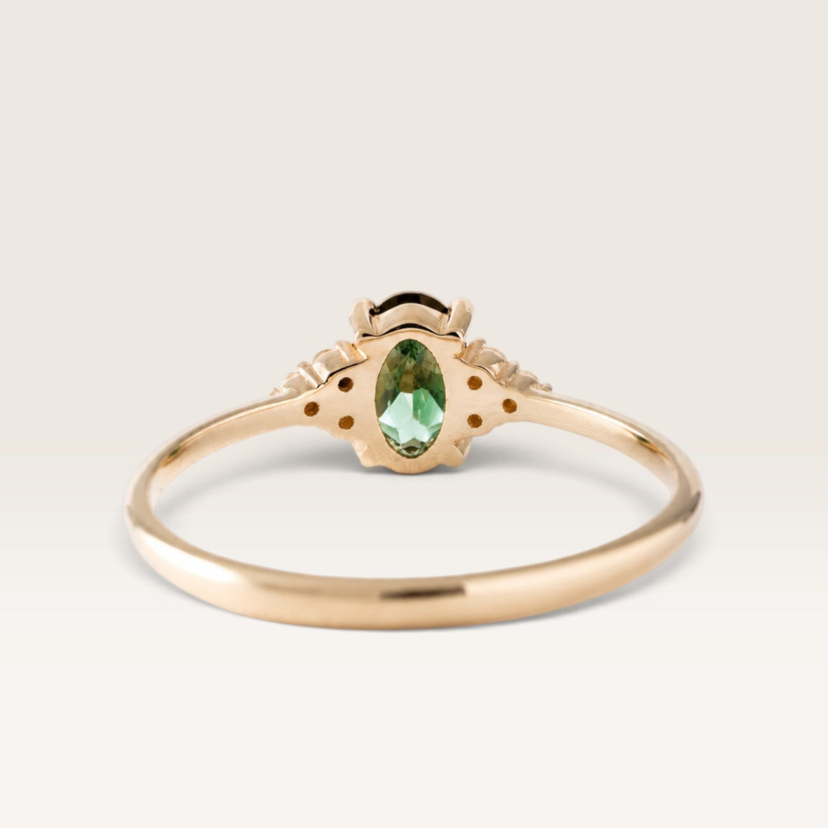Valerie | Groene Toermalijn & Diamant Ring - Menina Amsterdam