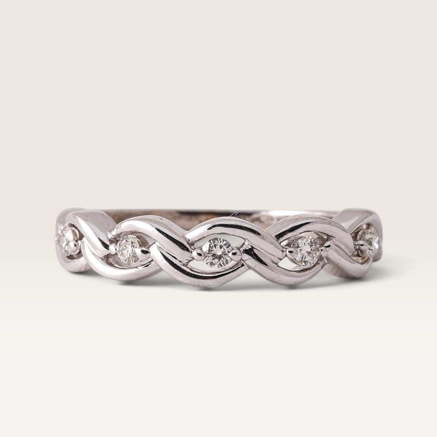 Veya | 14K Diamant Half Eternity Ring - Menina Amsterdam