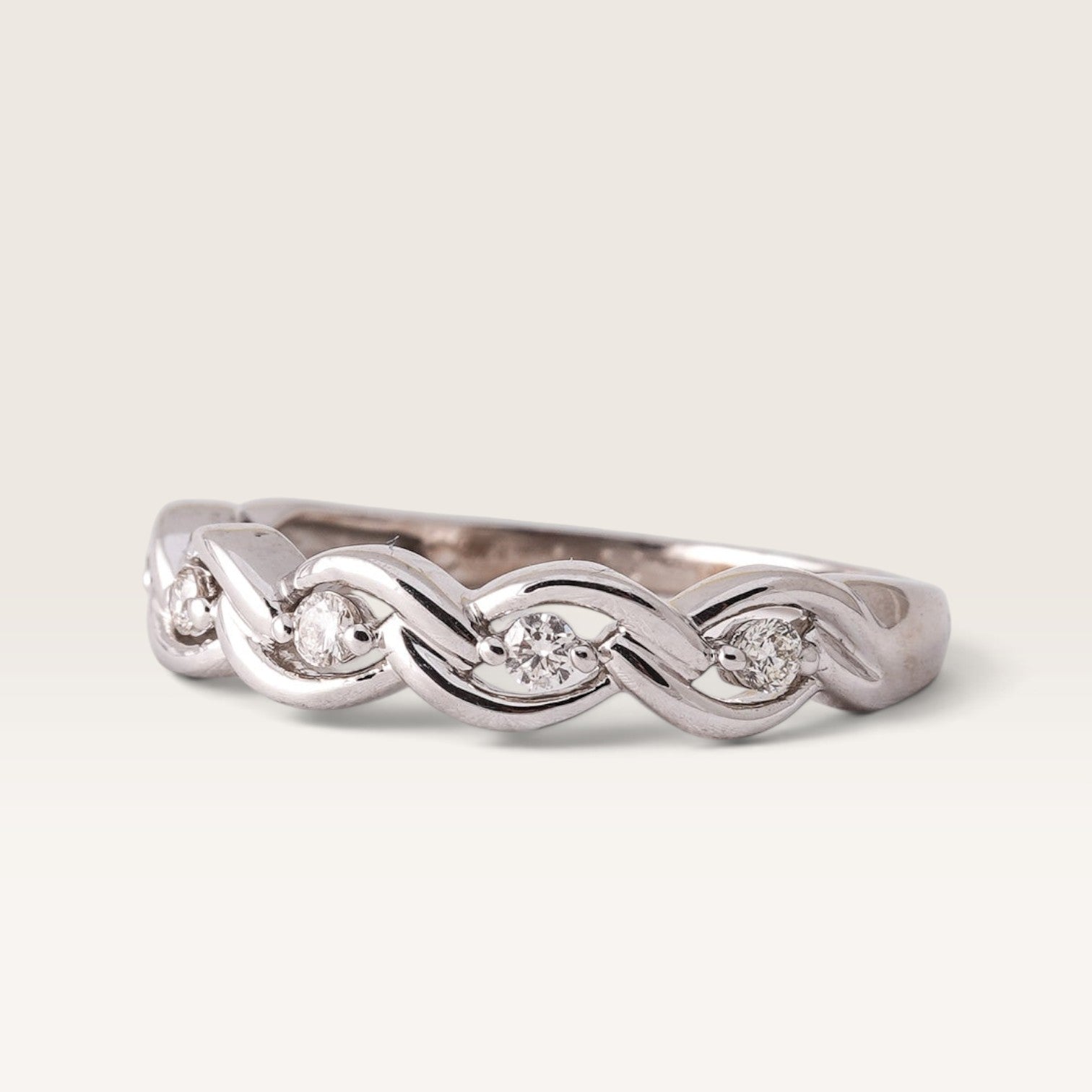 Veya | 14K Diamant Half Eternity Ring - Menina Amsterdam