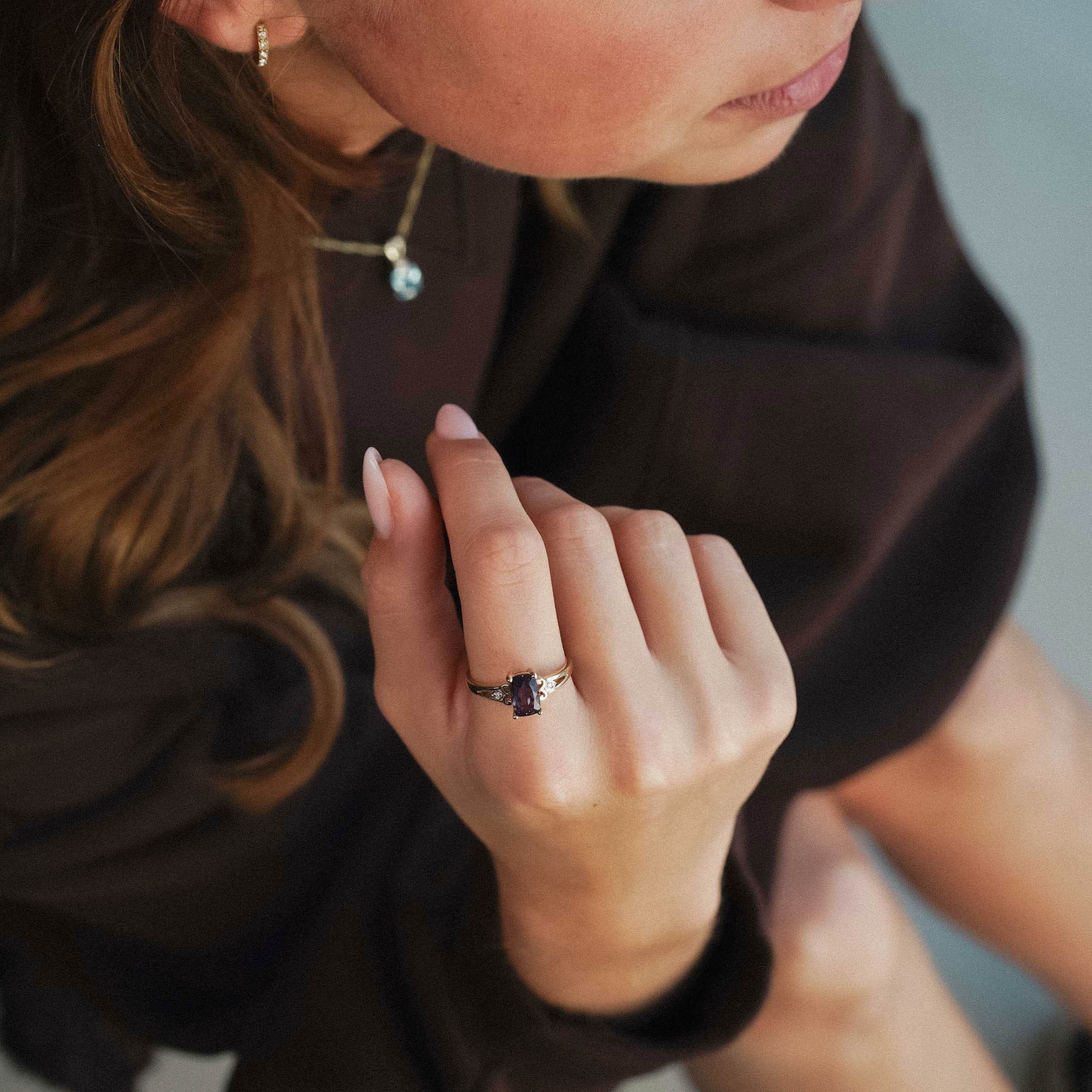 Vienne | Vintage Ioliet & Diamant Ring - Menina Amsterdam