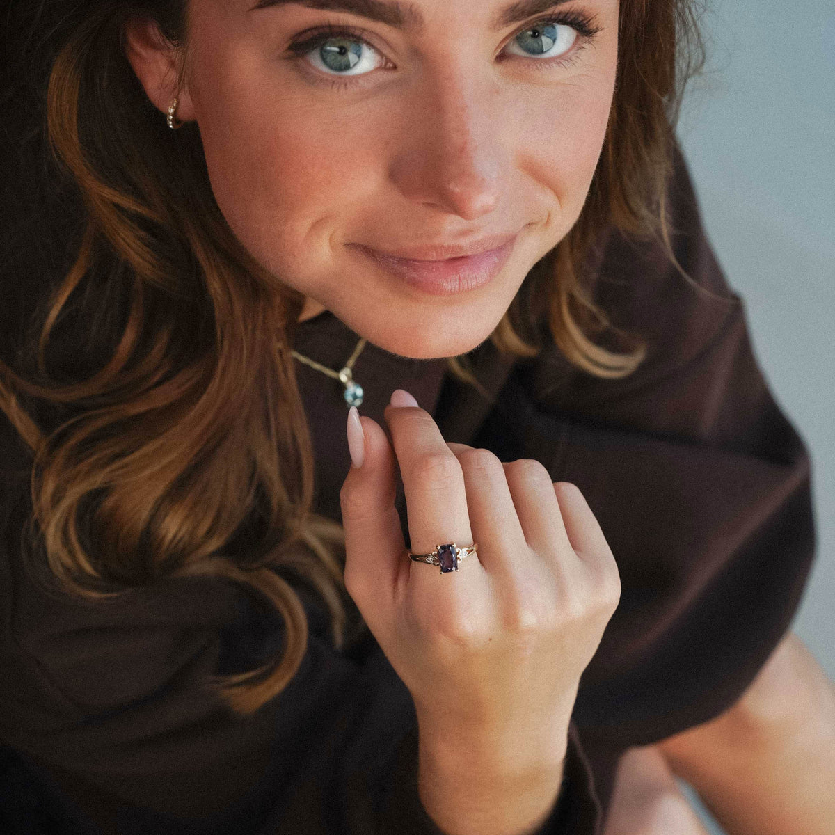Vienne | Vintage Ioliet & Diamant Ring - Menina Amsterdam
